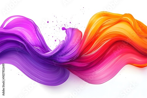 Wallpaper Mural Abstract Colorful Paint Swirl Torontodigital.ca