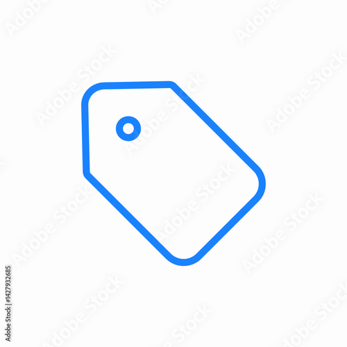 tag etiquette icon sign vector
