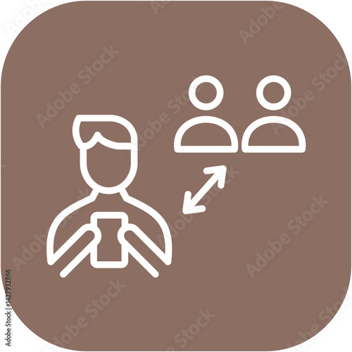 Social Isolation Icon