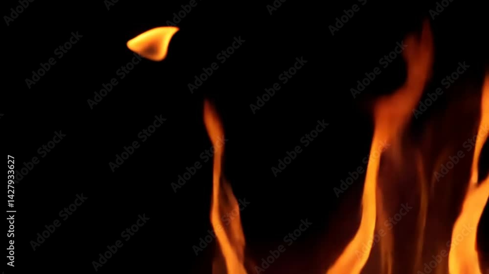 Mesmerizing Fire Flames Isolated on Black Background Perfect for Visual Effects Mesmerizing Fire Flames Isolated on Black Background Perfect for Visual Effects