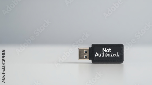 Data protection is essential to prevent breach, and this USB drive symbolizes unauthorized access