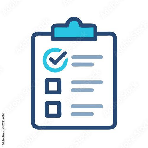 Checklist Icon Design: Task Management, To-Do List, and Project Success