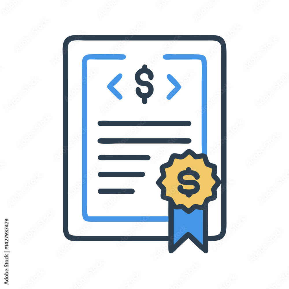 Financial Code: Digital Certificate with Dollar Sign for Secure Transactions and Development Financial Code: Digital Certificate with Dollar Sign for Secure Transactions and Development