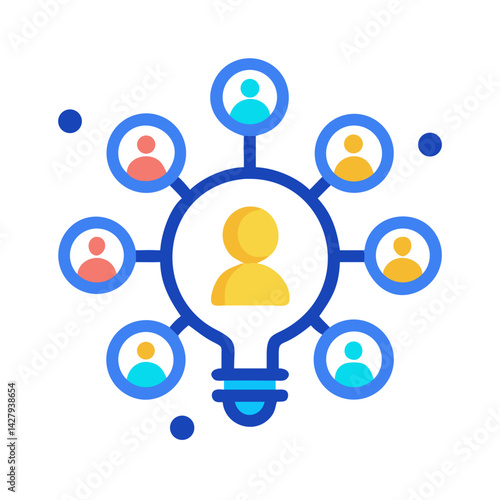 Network of Individuals Generating New Ideas, Innovation, and Collaborative Solution