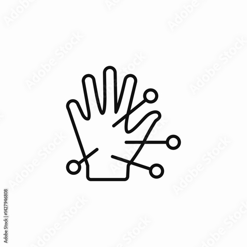 hand connections icon sign vector