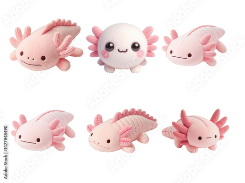 Axolotl plushie collection six adorable creatures