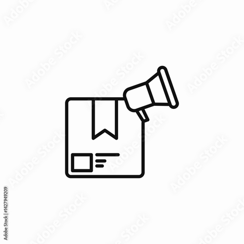 package announce icon sign vector