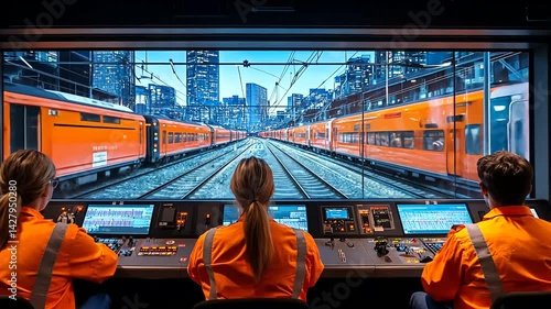 Train Control Center Operators monitor city rail