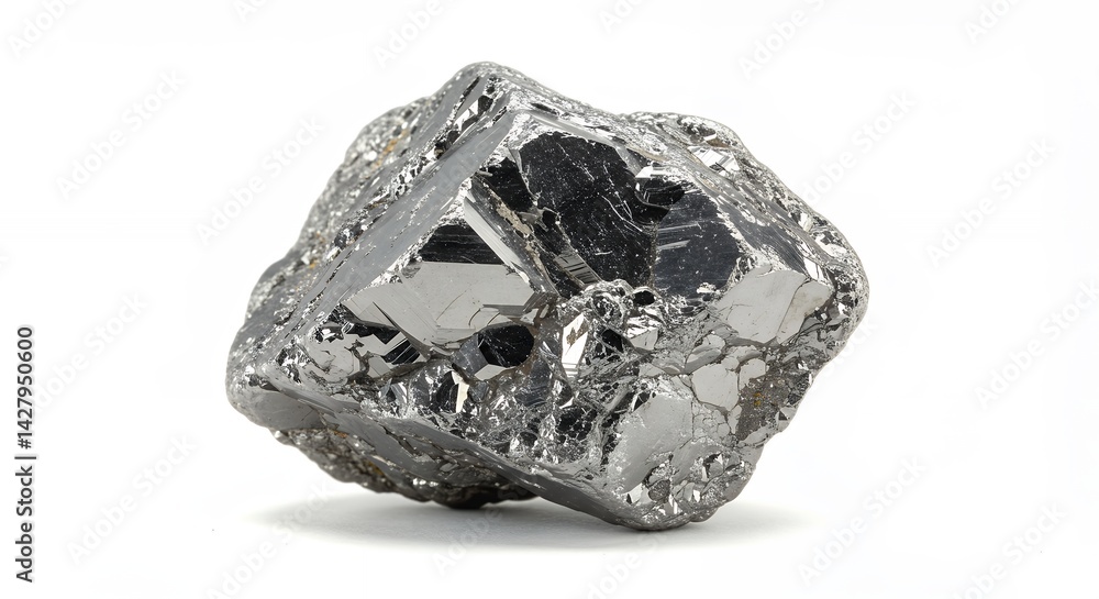 Raw metallic gemstone specimen Raw metallic gemstone specimen