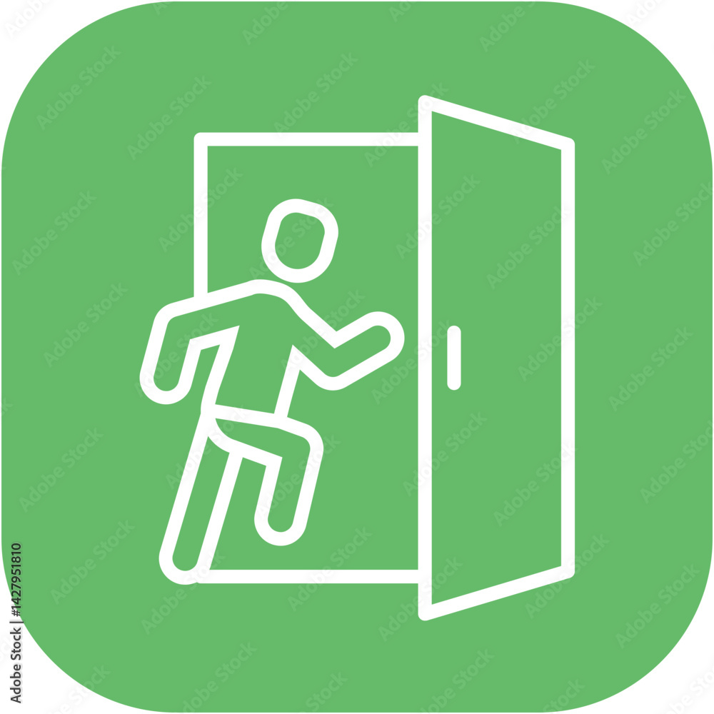 Fototapeta premium Emergency Exit Icon