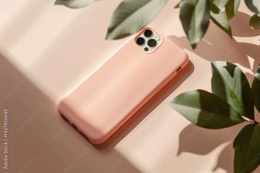 Pink Phone Case on a Table