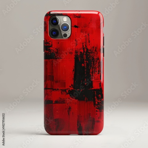 Obraz na płótnie Red and Black Phone Case w salonie
