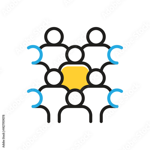 Multi color icon for mass