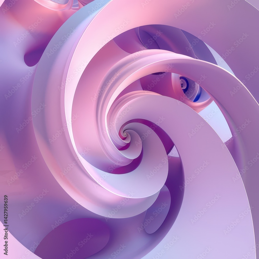 Abstract Artwork 3D Spiral Design