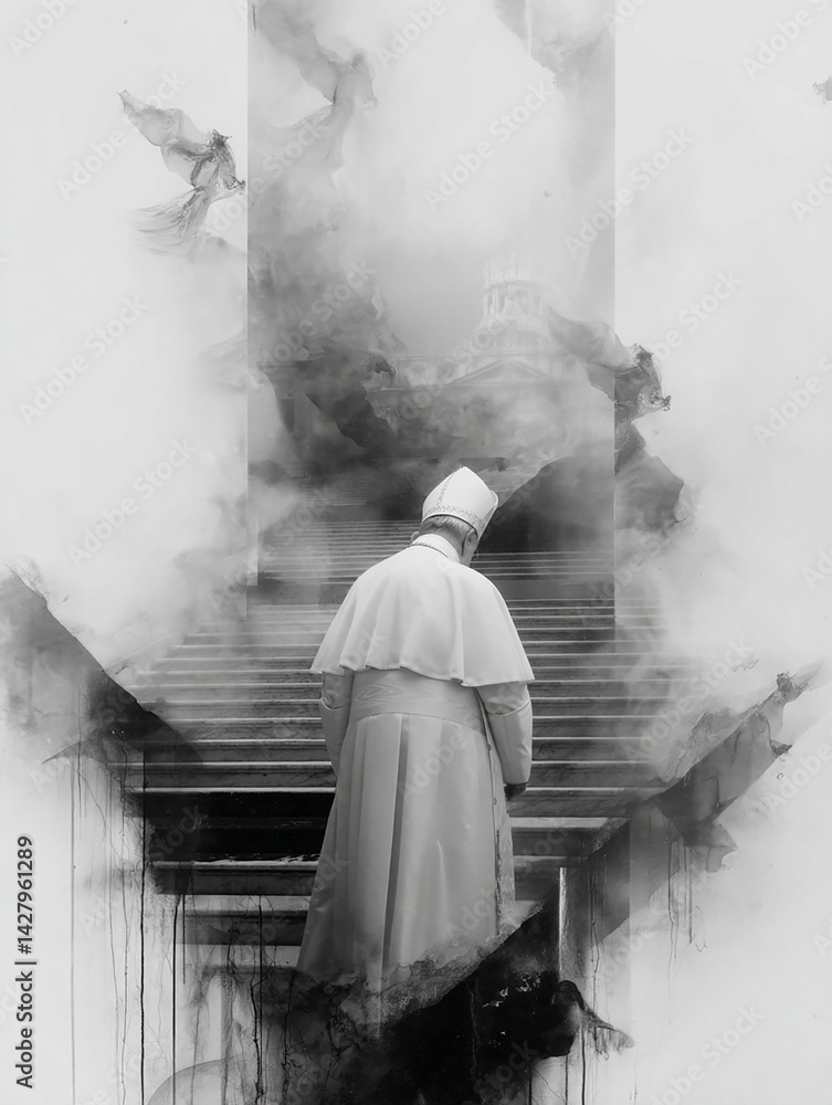 mort du Pape - IA Generated