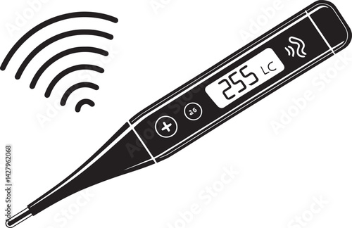 medical thermometer vector