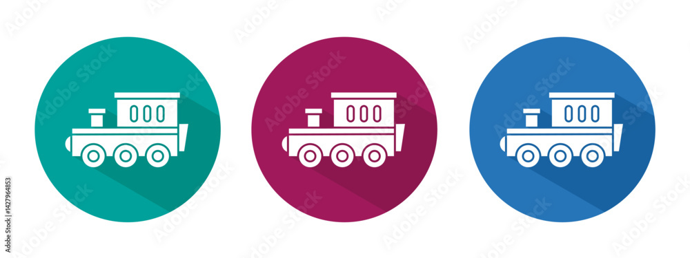 Icon for train vector illustration in flat. Icon for train vector illustration in flat.