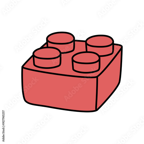 Obraz na płótnie Brick Cube w salonie
