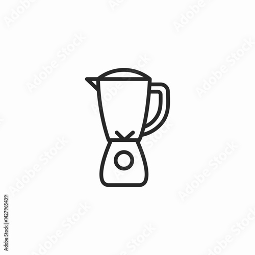 kitchen blender icon sign vector