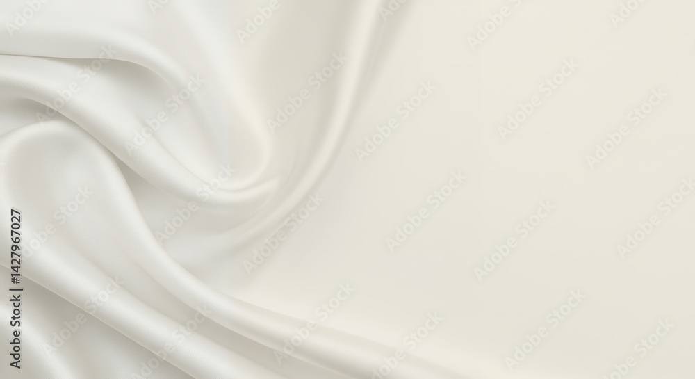 Fototapeta premium White Silk Fabric Background