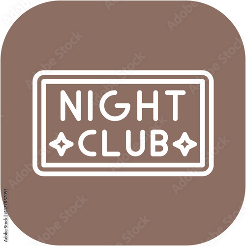 Nightclub Sign Icon