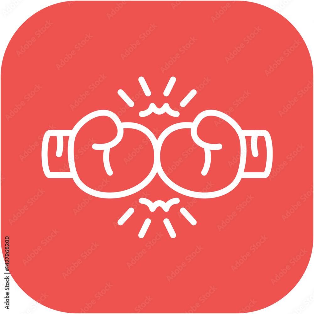Obraz premium Boxing Bout Icon