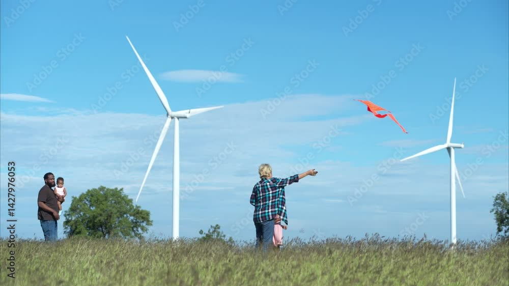 custom made wallpaper toronto digitalFamily vacation with outdoor activities in the wind turbine field
