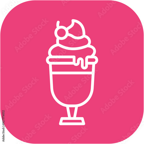 Ice Cream Sundae Icon