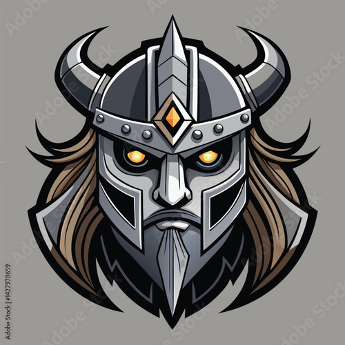 Lord mystique viking mascot design