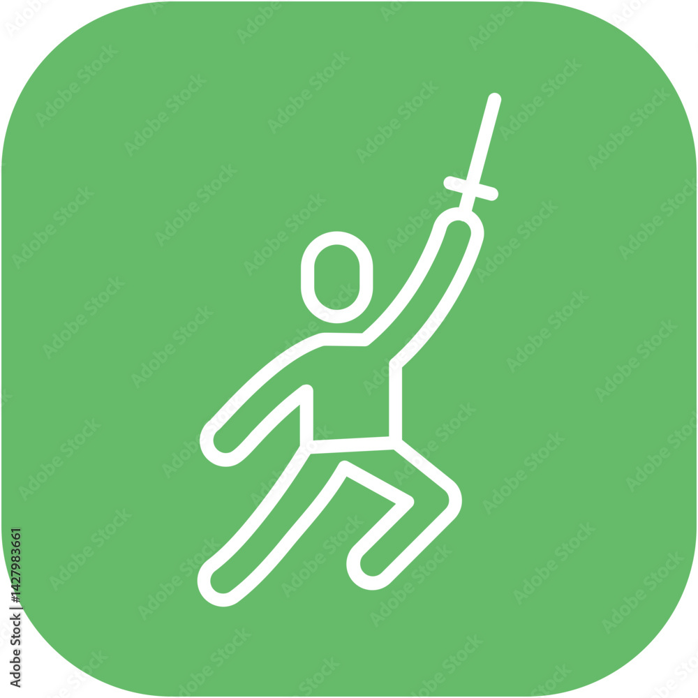 Fencing Warm Up Icon Fencing Warm Up Icon