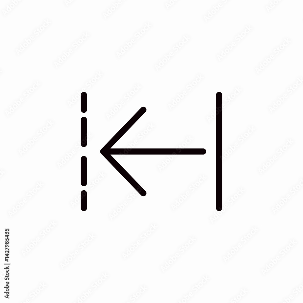 arrow left icon sign vector arrow left icon sign vector