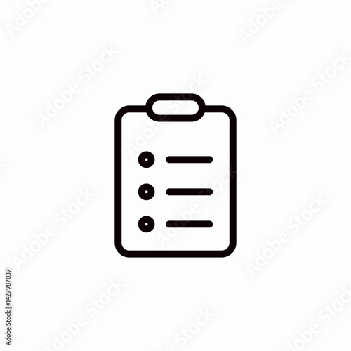 checklist items icon sign vector