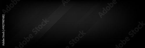 Black abstract background. Elegant dark diagonal shape elements.