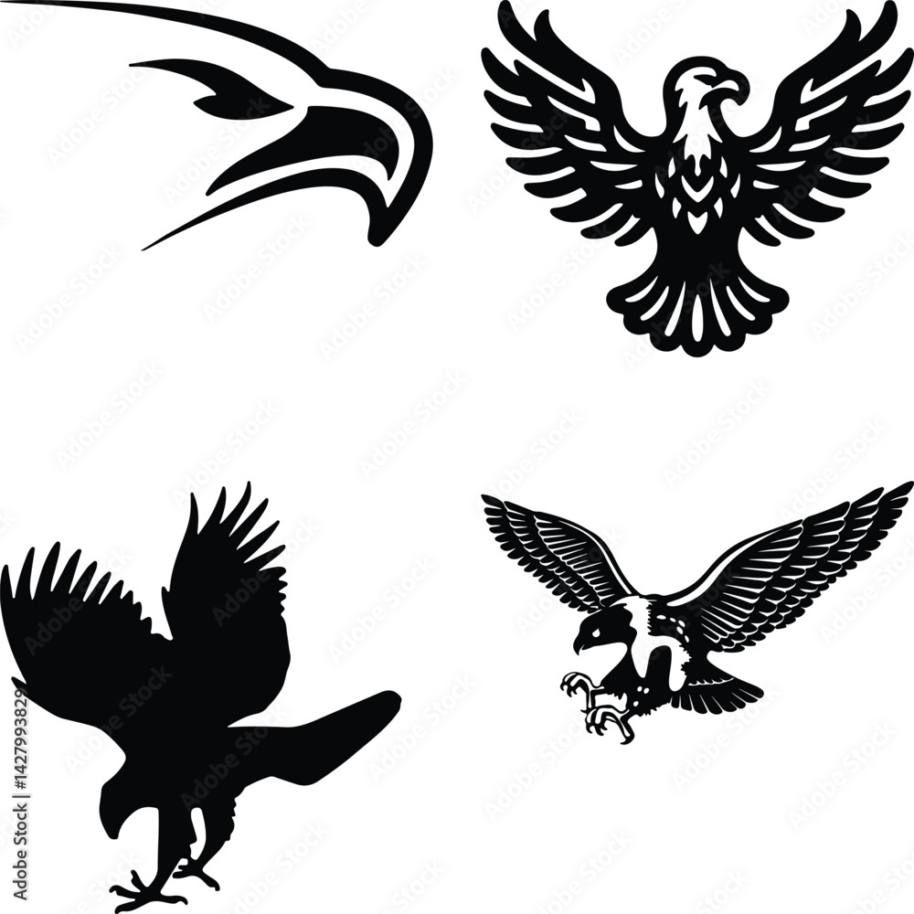 Obraz premium Eagle seat simple icon. Vector ICON all icon Viktor