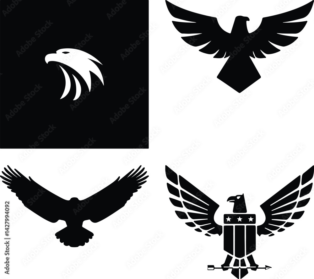 Obraz premium Eagle seat simple icon. Vector ICON all icon Viktor