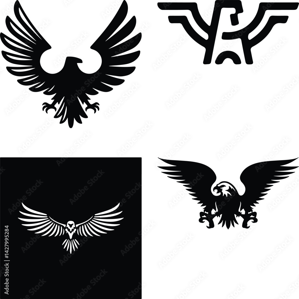Obraz premium Eagle seat simple icon. Vector ICON all icon Viktor