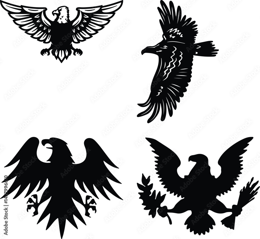 Fototapeta premium Eagle seat simple icon. Vector ICON all icon Viktor