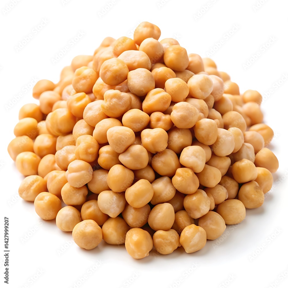 Chickpeas isolated on white background Chickpeas isolated on white background