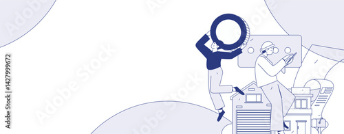 Home loan flat vector concept operation illustration

