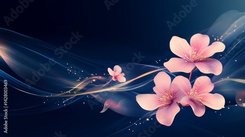 Summer Flowers background. Valentine's Day or Women's Day. Happy Mother Day. Romantic floral frame. Floral pattern. Beautiful Flowers and butterflies. Romantic design. Greeting cards. Copy space area