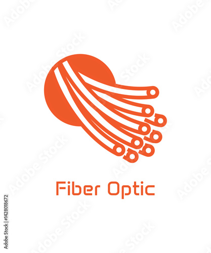 Fiber optic cable icon design vector illustration