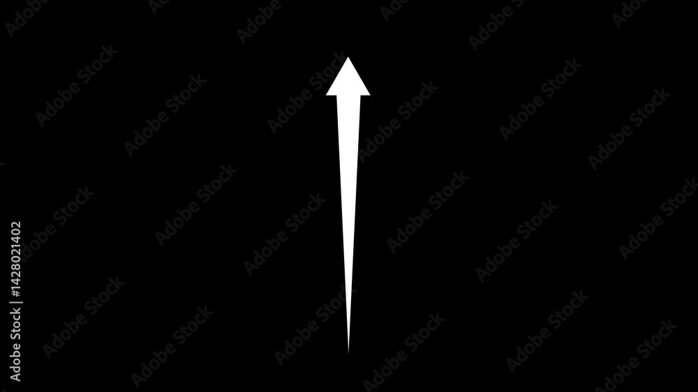 Business growth arrow icon animated video Business growth arrow icon animated video