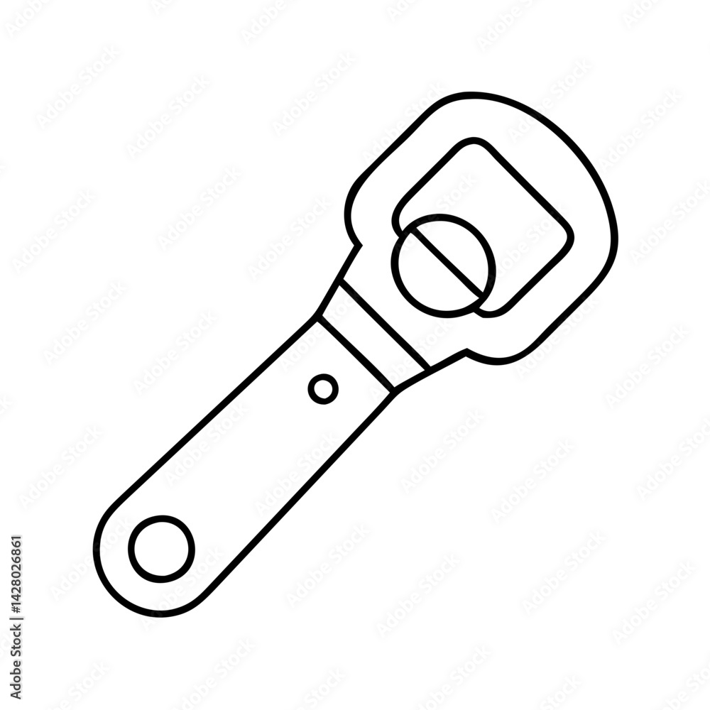 bottle opener icon, bottle opener line art - simple line art of bottle opener, perfect for bottle opener logos and icons bottle opener icon, bottle opener line art - simple line art of bottle opener, perfect for bottle opener logos and icons