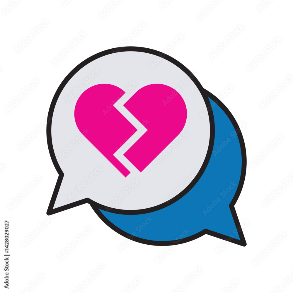 Fototapeta premium Divorce Sticker