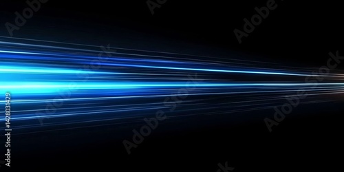 Artistic interpretation of blue luminescence on a dark canvas.