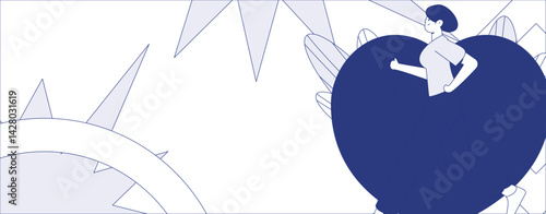 3.12 International Women's Day professional women flat character vector concept operation hand drawn illustration
