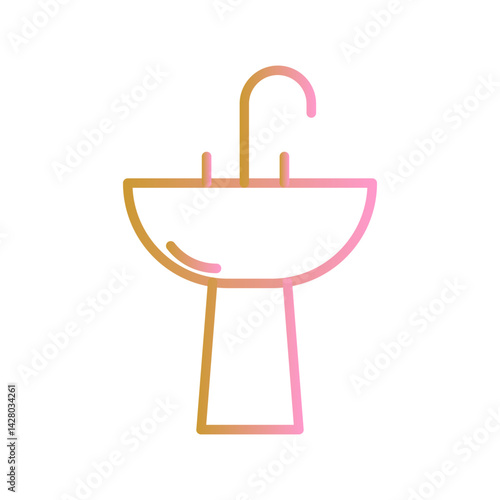 Washbasin Icon Design