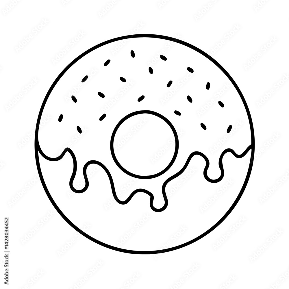 doughnut with caramel drizzle icon, doughnut with caramel drizzle line art - simple line art of doughnut with caramel drizzle, perfect for doughnut with caramel drizzle logos and icons doughnut with caramel drizzle icon, doughnut with caramel drizzle line art - simple line art of doughnut with caramel drizzle, perfect for doughnut with caramel drizzle logos and icons