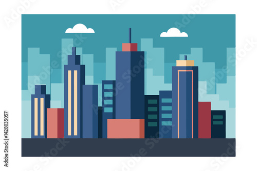 a city of empty skyscrapers with no doors or windows