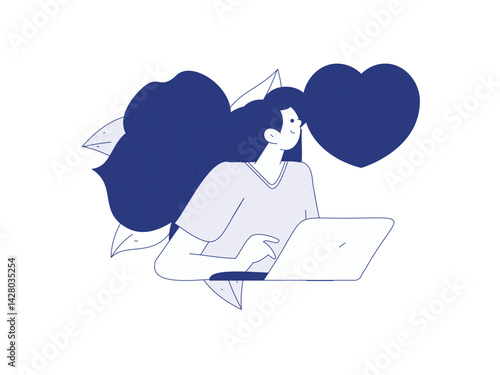 3.12 International Women's Day professional women flat character vector concept operation hand drawn illustration
